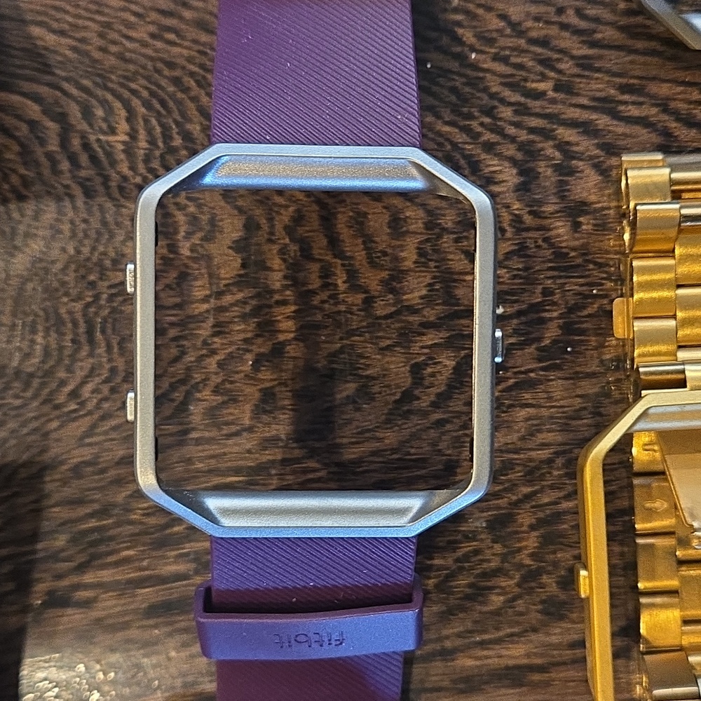 Fitbits  Blaze Silver and Gold Smartwatch - Picture 5 of 8